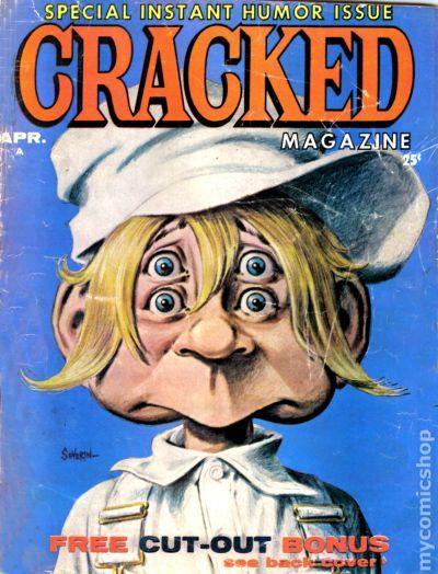 Cracked April 1962 magazine back issue Cracked magizine back copy 