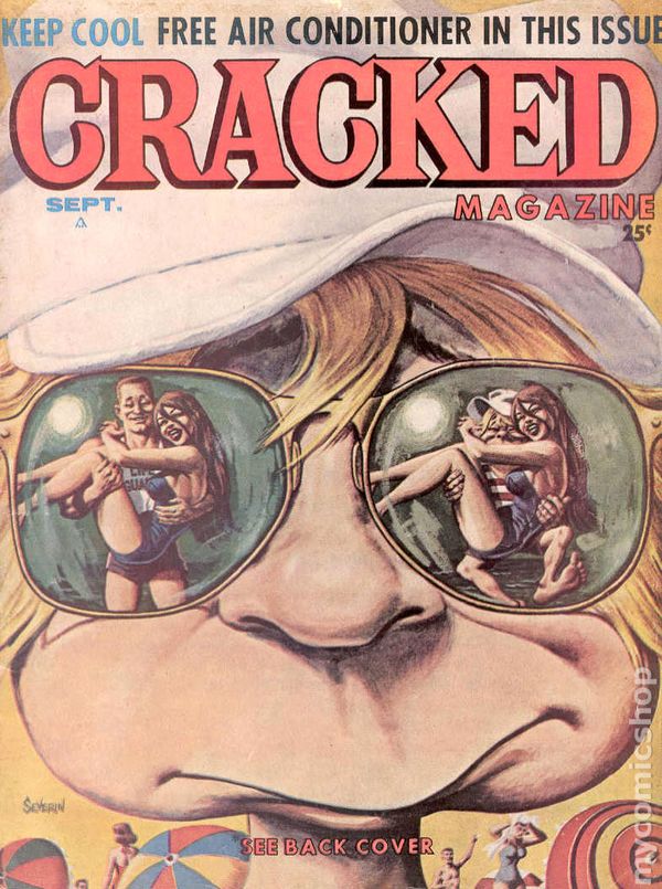 Cracked September 1962 magazine back issue Cracked magizine back copy 