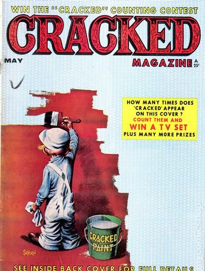 Cracked May 1963 magazine back issue Cracked magizine back copy 