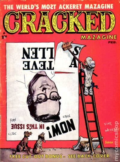 Cracked February 1964 magazine back issue Cracked magizine back copy 