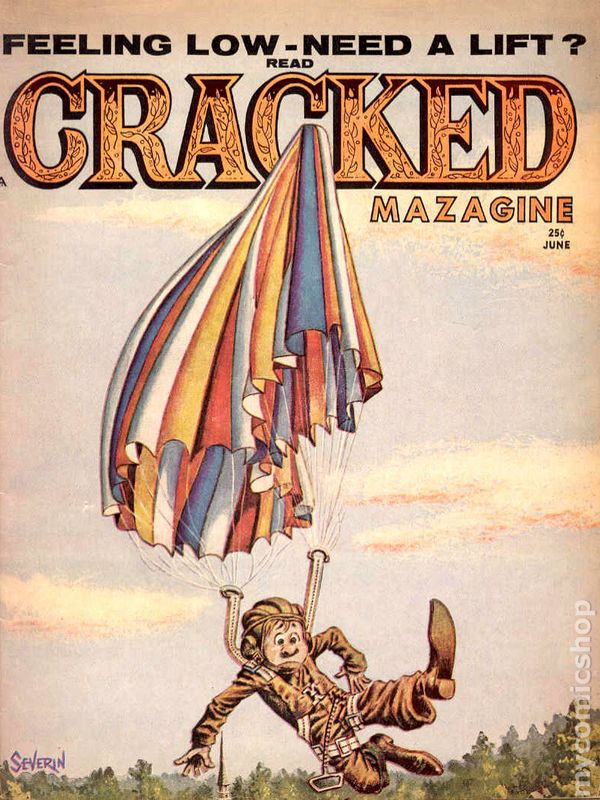 Cracked June 1964 magazine back issue Cracked magizine back copy 
