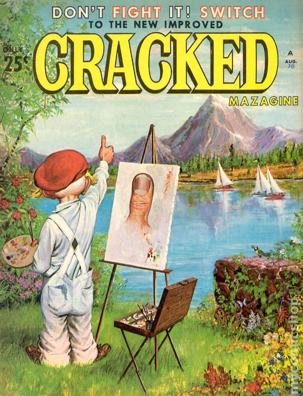 Cracked August 1964 magazine back issue Cracked magizine back copy 