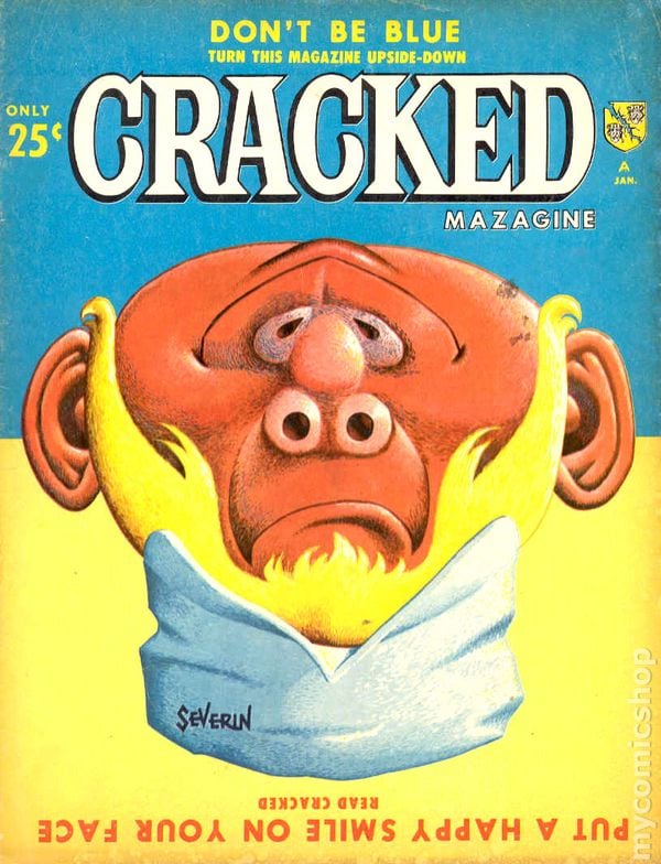 Cracked January 1965 magazine back issue Cracked magizine back copy 