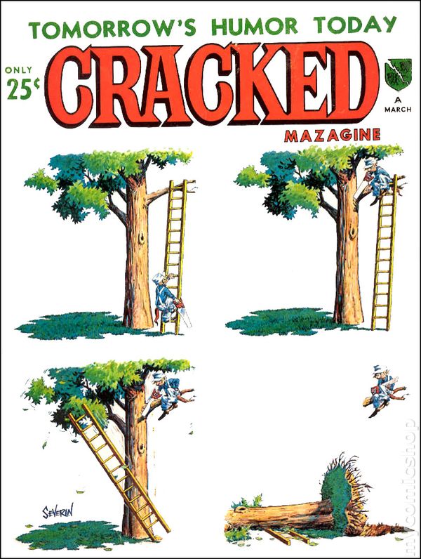 Cracked March 1965 magazine back issue Cracked magizine back copy 