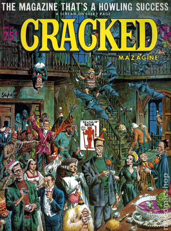 Cracked May 1965 magazine back issue Cracked magizine back copy 