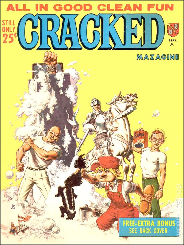 Cracked September 1965 magazine back issue Cracked magizine back copy 