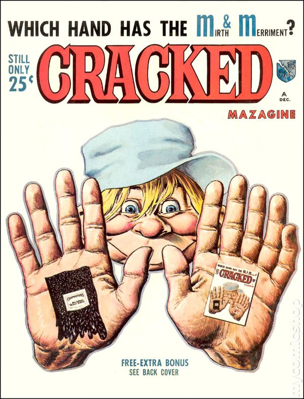 Cracked December 1965 magazine back issue Cracked magizine back copy 