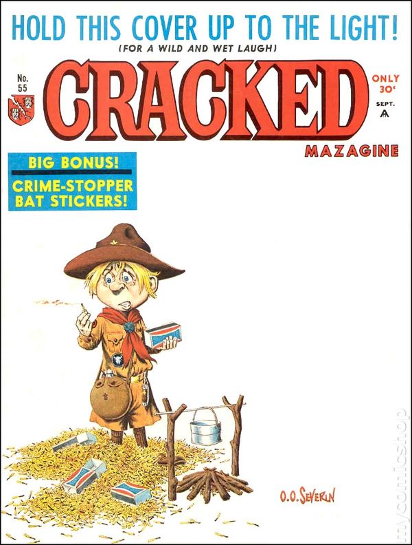 Cracked September 1966 magazine back issue Cracked magizine back copy 