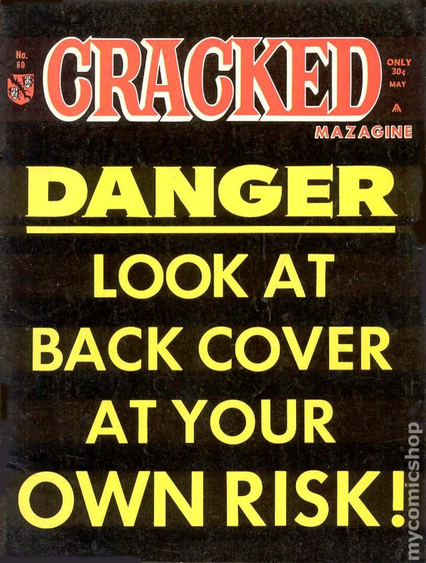 Cracked May 1967 magazine back issue Cracked magizine back copy 