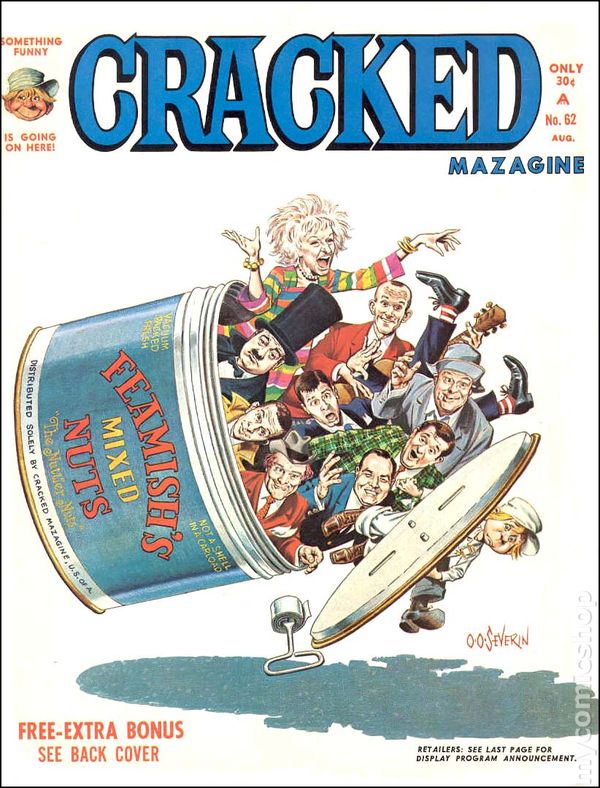 Cracked August 1967 magazine back issue Cracked magizine back copy 