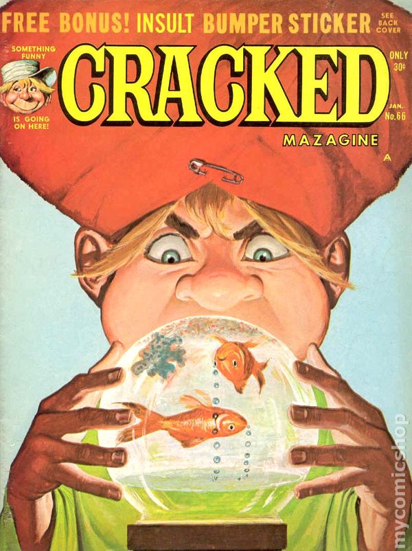 Cracked January 1968 magazine back issue Cracked magizine back copy 