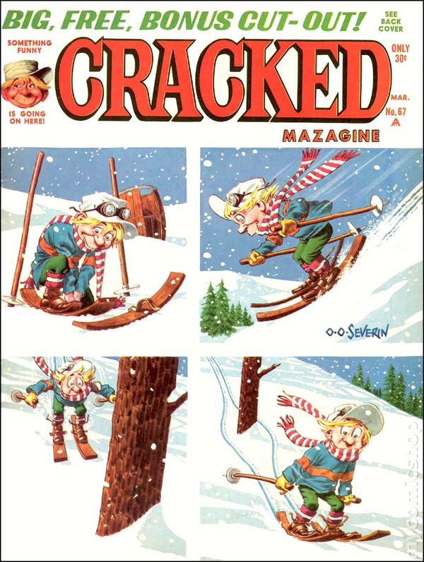 Cracked March 1968 magazine back issue Cracked magizine back copy 