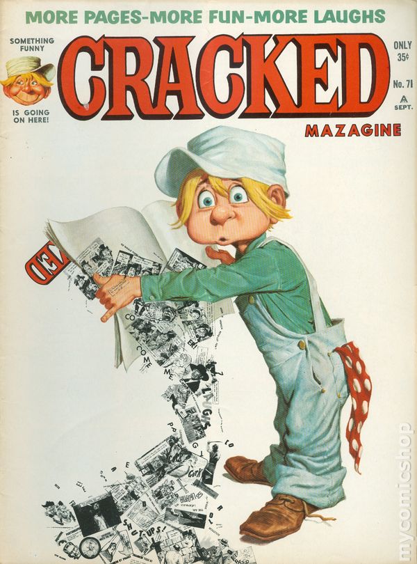 Cracked September 1968 magazine back issue Cracked magizine back copy 