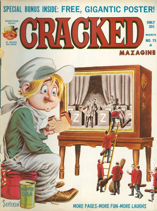 Cracked March 1969 magazine back issue Cracked magizine back copy 
