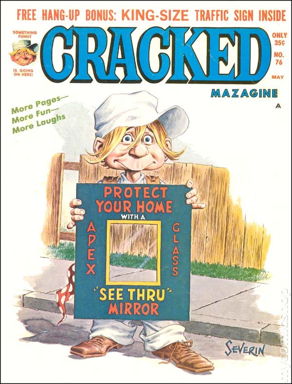 Cracked May 1969 magazine back issue Cracked magizine back copy 