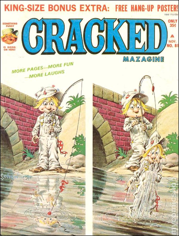 Cracked November 1969 magazine back issue Cracked magizine back copy 