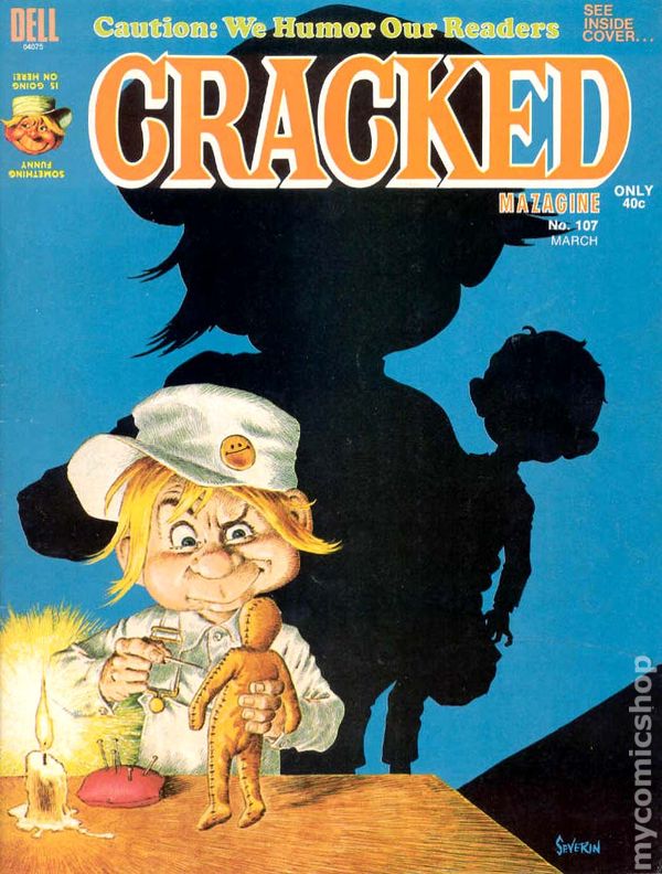 Cracked March 1973 magazine back issue Cracked magizine back copy 