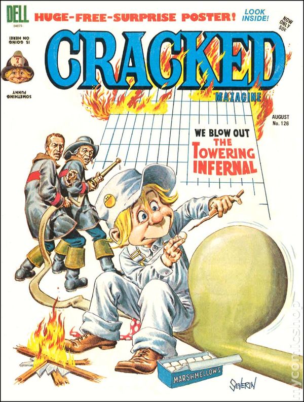 Cracked August 1975 magazine back issue Cracked magizine back copy 