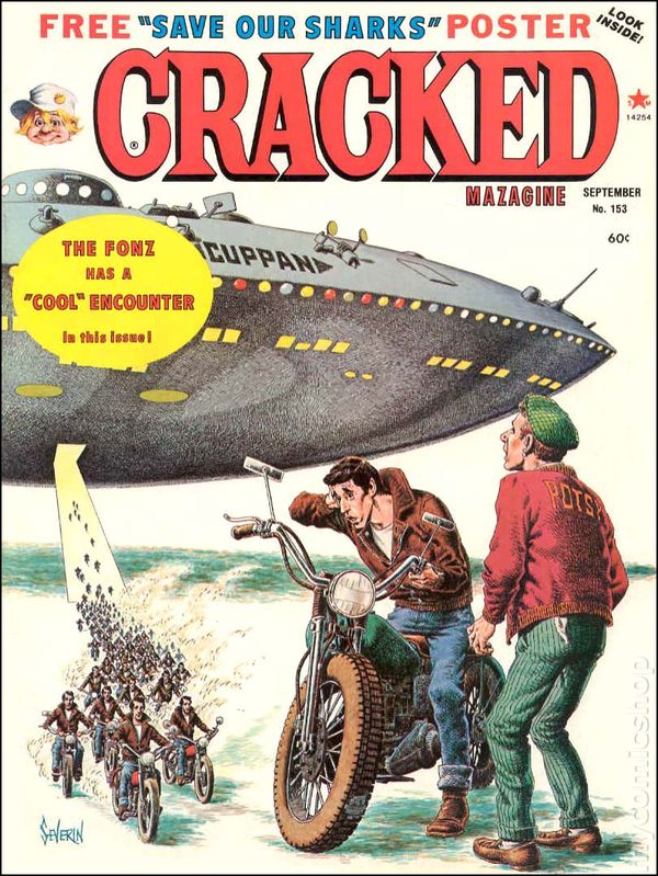 Cracked September 1978 magazine back issue Cracked magizine back copy 
