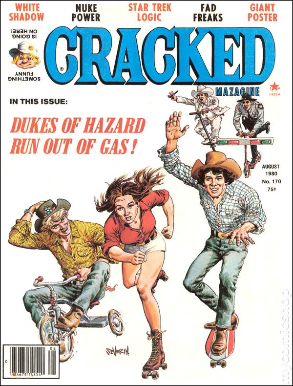 Cracked August 1980 magazine back issue Cracked magizine back copy 