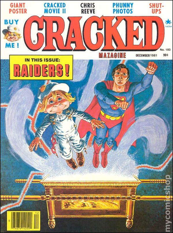 Cracked December 1981 magazine back issue Cracked magizine back copy 