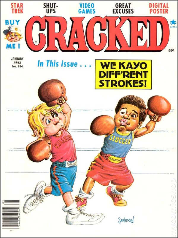 Cracked January 1982 magazine back issue Cracked magizine back copy 