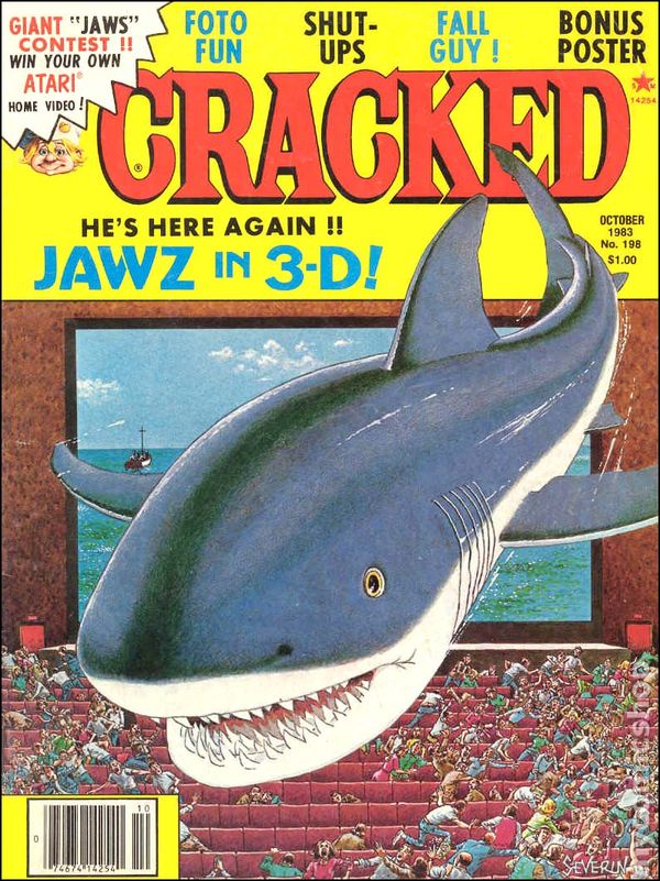 Cracked October 1983 magazine back issue Cracked magizine back copy 