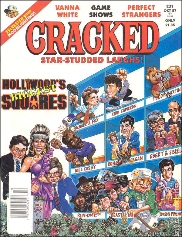 Cracked October 1987 magazine back issue Cracked magizine back copy 