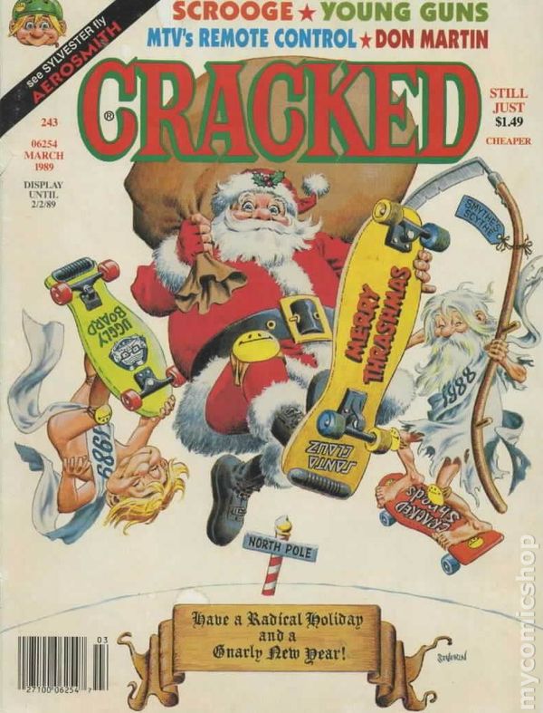 Cracked March 1989 magazine back issue Cracked magizine back copy 