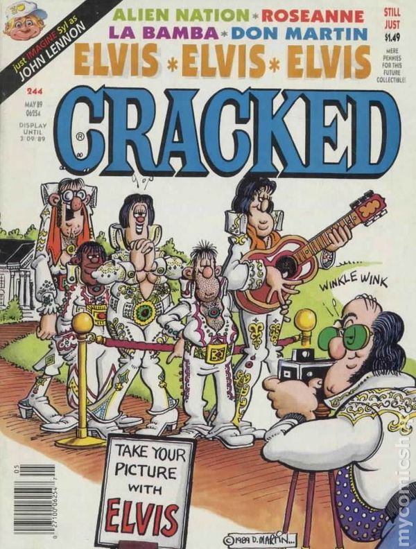 Cracked May 1989 magazine back issue Cracked magizine back copy 