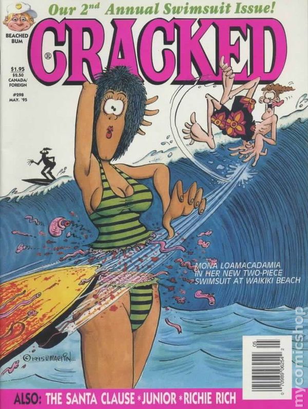 Cracked May 1995 magazine back issue Cracked magizine back copy 