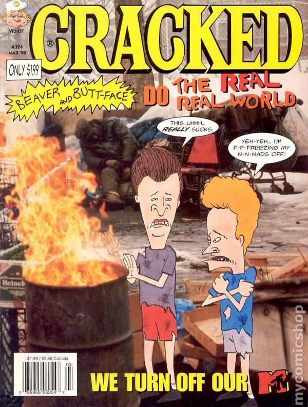 Cracked March 1998 magazine back issue Cracked magizine back copy 