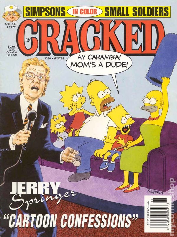 Cracked November 1998 magazine back issue Cracked magizine back copy 