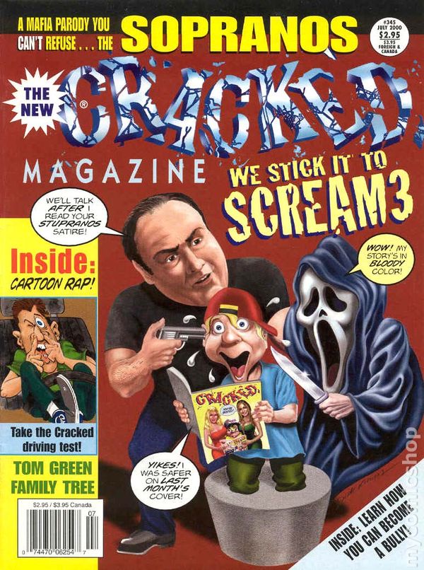 Cracked July 2000 magazine back issue Cracked magizine back copy 
