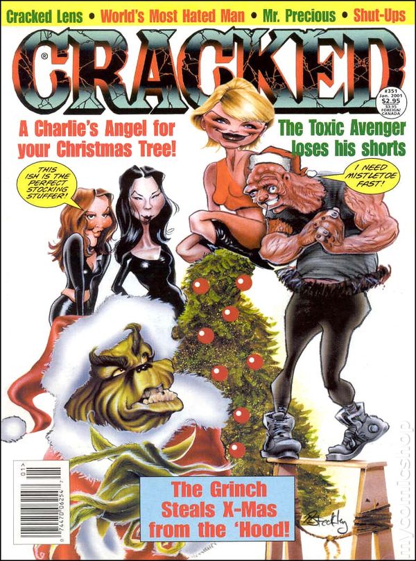Cracked January 2001 magazine back issue Cracked magizine back copy 