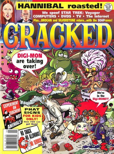 Cracked May 2001 magazine back issue Cracked magizine back copy 