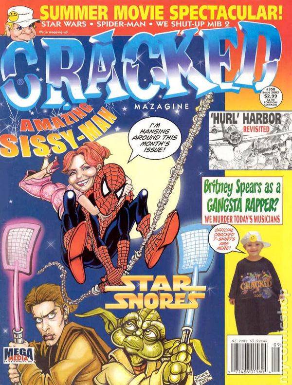 Cracked September 2002 magazine back issue Cracked magizine back copy 