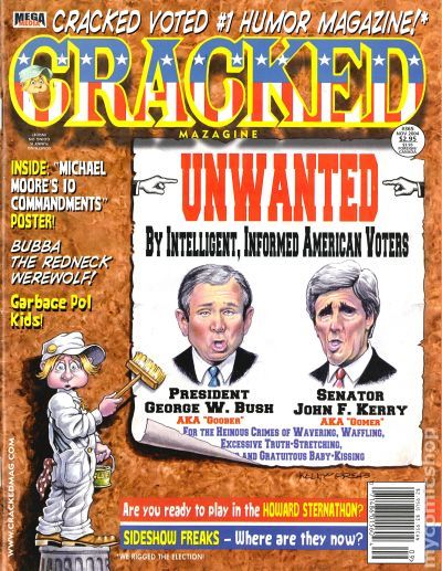 Cracked November 2004 magazine back issue Cracked magizine back copy 