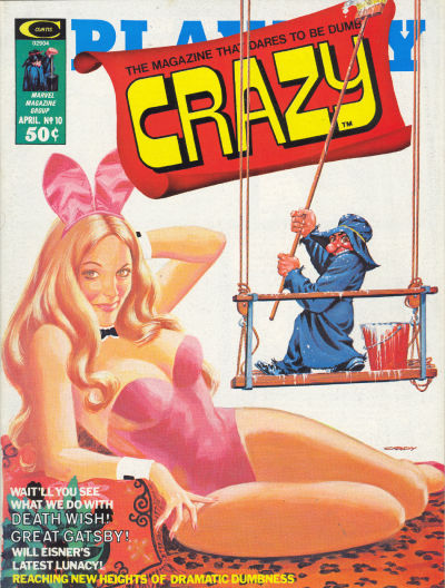 Crazy April 1975 magazine back issue Crazy magizine back copy 