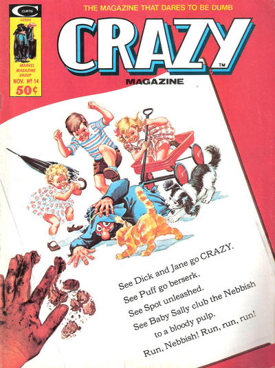 Crazy November 1975 magazine back issue Crazy magizine back copy 