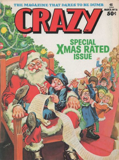 Crazy March 1976 magazine back issue Crazy magizine back copy 