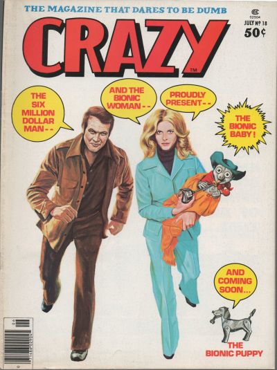 Crazy July 1976 magazine back issue Crazy magizine back copy 