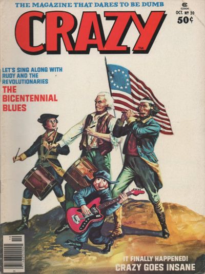 Crazy October 1976 magazine back issue Crazy magizine back copy 