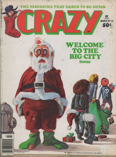 Crazy March 1977 magazine back issue Crazy magizine back copy 