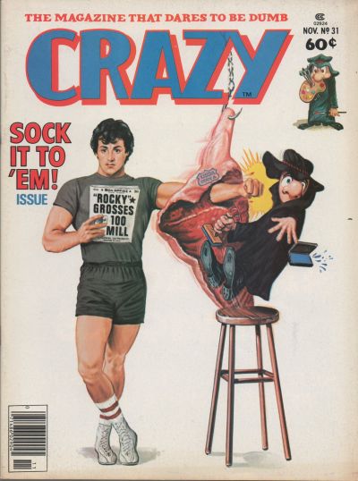 Crazy November 1977 magazine back issue Crazy magizine back copy 
