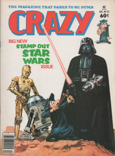 Crazy December 1977 magazine back issue Crazy magizine back copy 