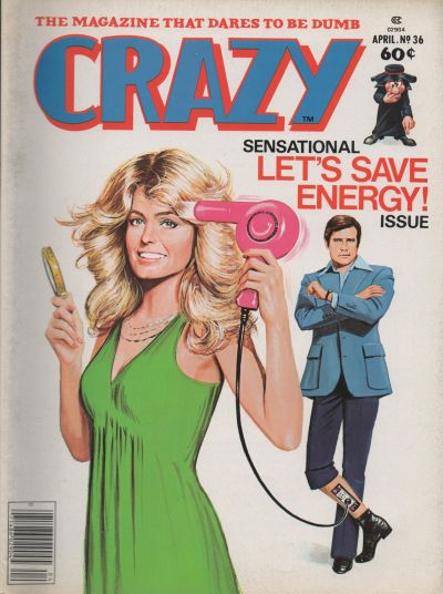 Crazy April 1978 magazine back issue Crazy magizine back copy 