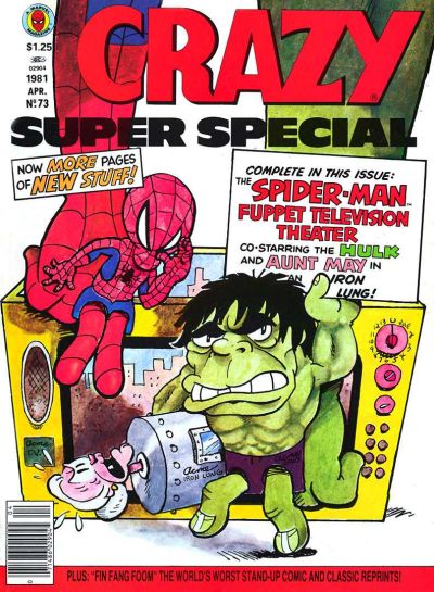 Crazy April 1981 magazine back issue Crazy magizine back copy 