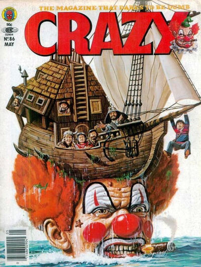 Crazy May 1982 magazine back issue Crazy magizine back copy 