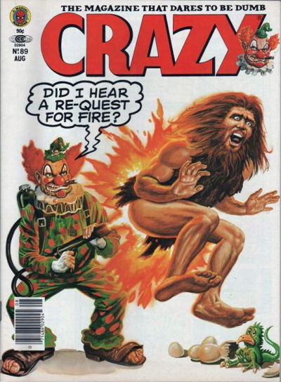Crazy August 1982 magazine back issue Crazy magizine back copy 